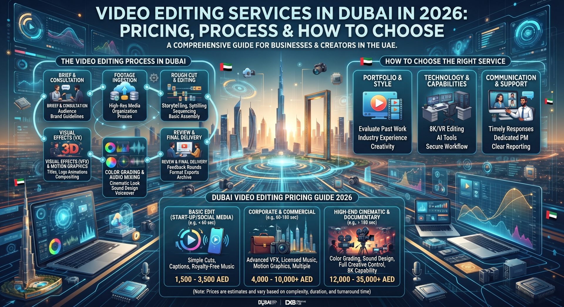 Video Editing Services in Dubai in 2026: Pricing, Process & How to Choose