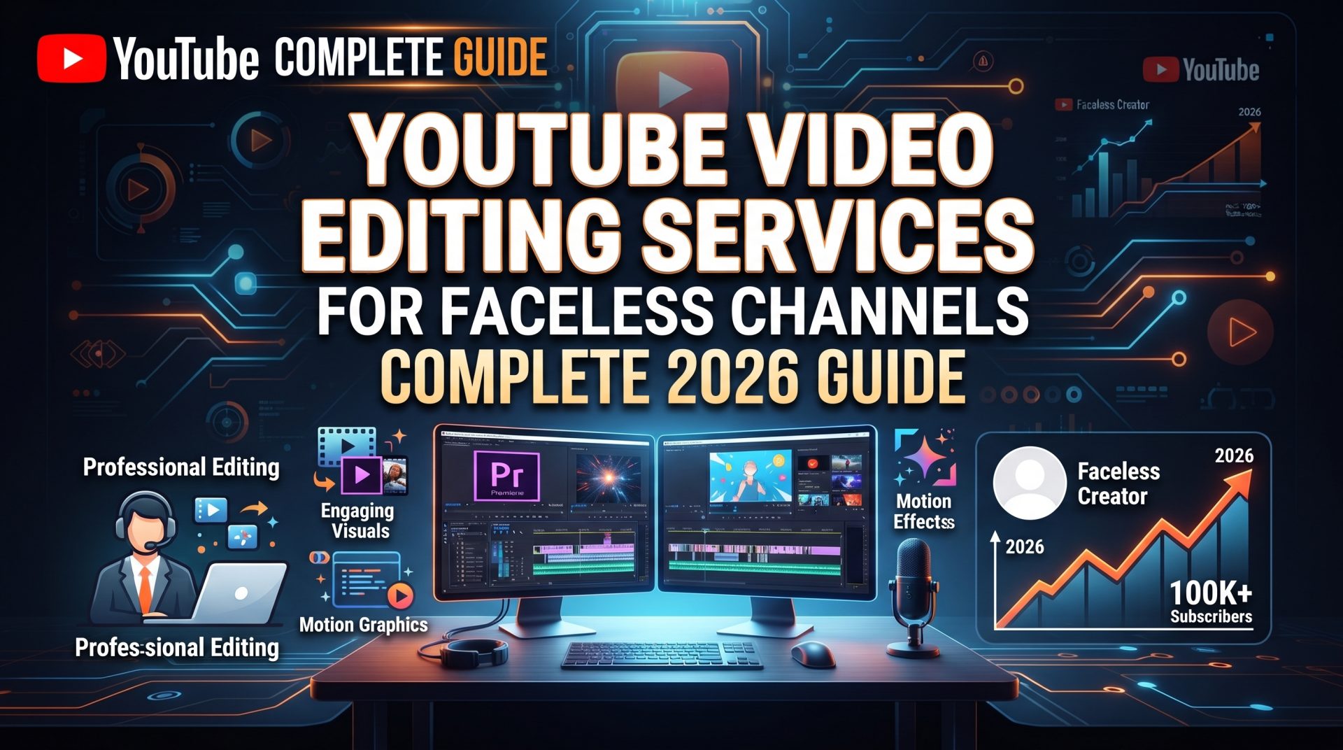 YouTube Video Editing Services for Faceless Channels: Complete 2026 Guide