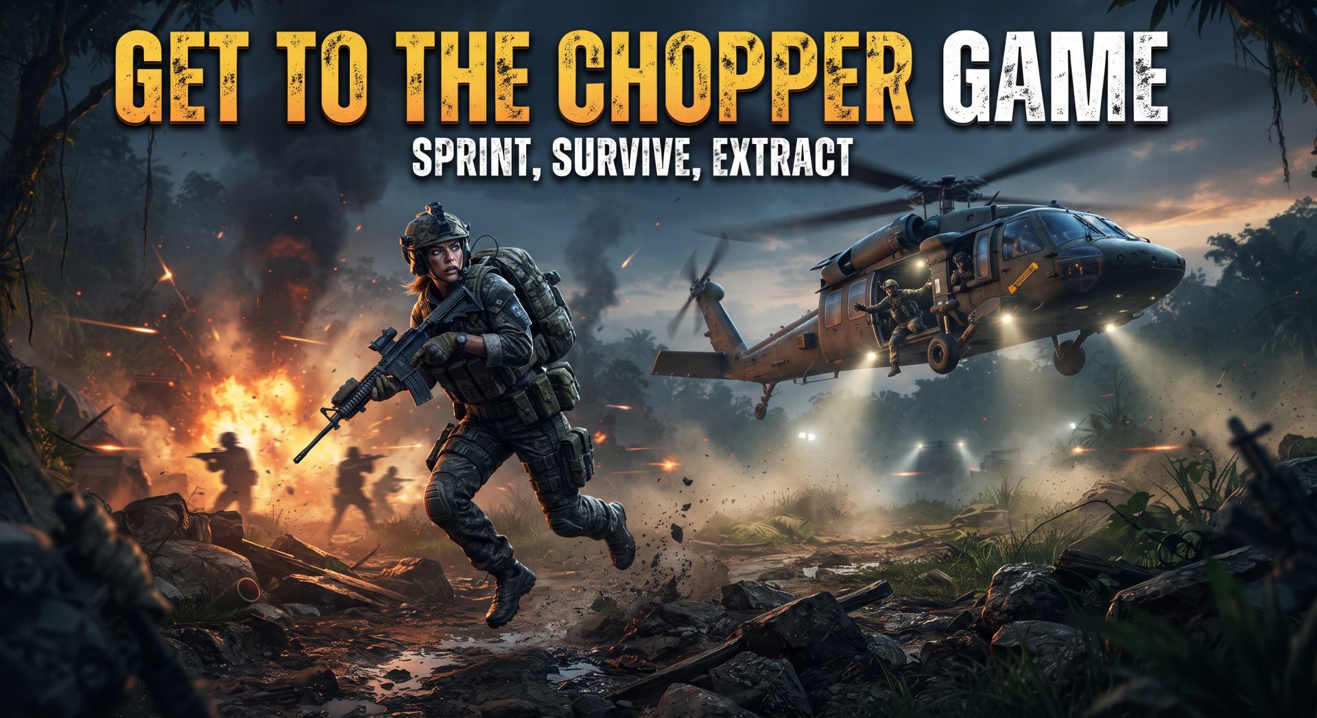 Get to the Chopper Game: Sprint, Survive, Extract