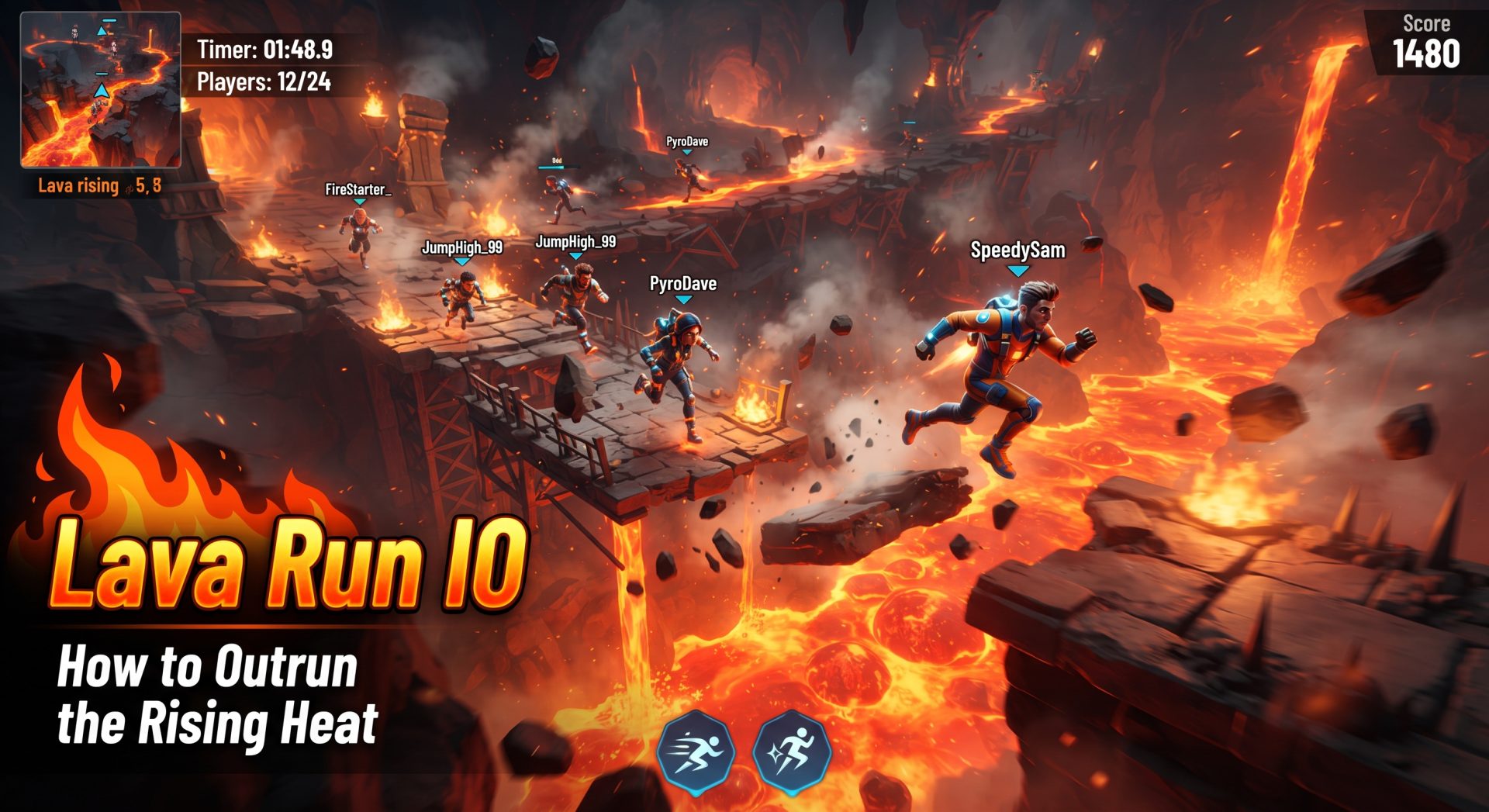 Lava Run IO: How to Outrun the Rising Heat