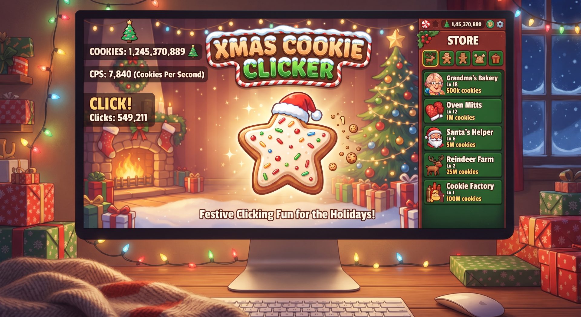 Xmas Cookie Clicker: Festive Clicking Fun for the Holidays