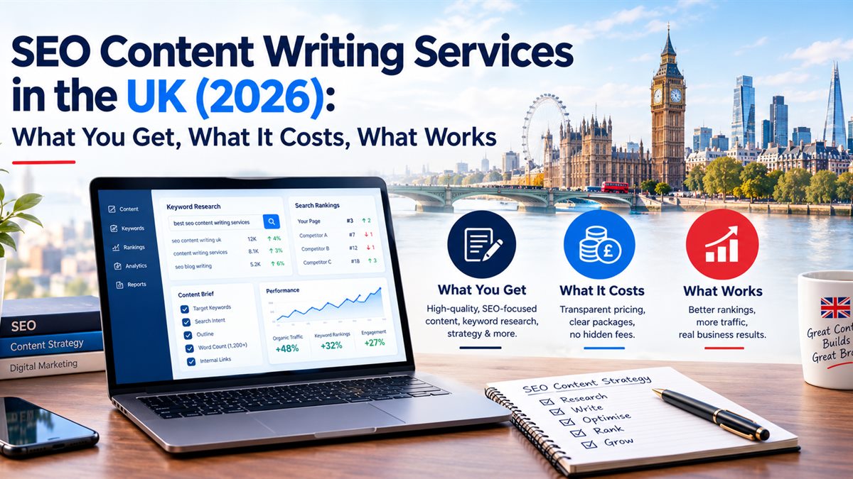 SEO Content Writing Services in the UK (2026): What You Get, What It Costs, What Works