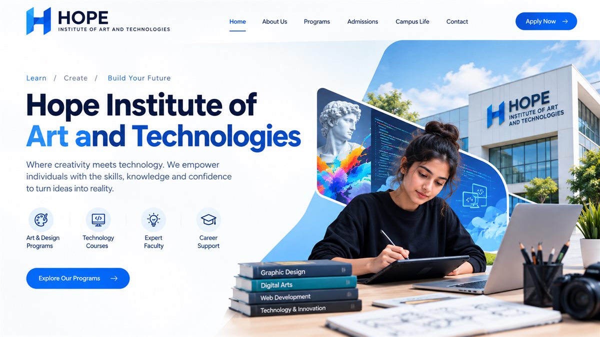 Hope Institute of Art and Technologies — Institutional Website